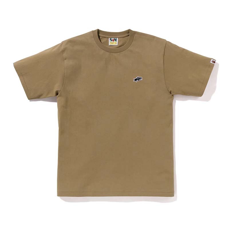 BAPE STA One Point Tee 卡其色 短袖 BAPE-15CM [台灣現貨]
