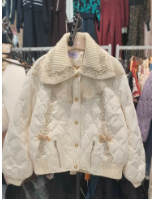 (現貨)   D08 胸48 長23 反領高質金線羽絨 $719  （一口價）MADE IN KOREA