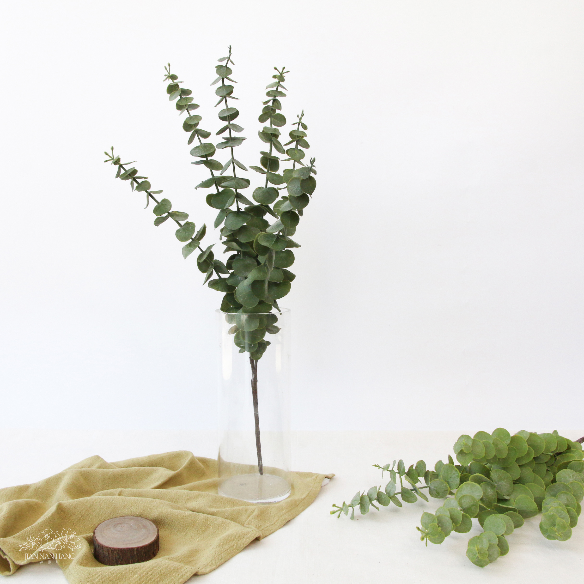 人造葉 圓桉葉把束 2色