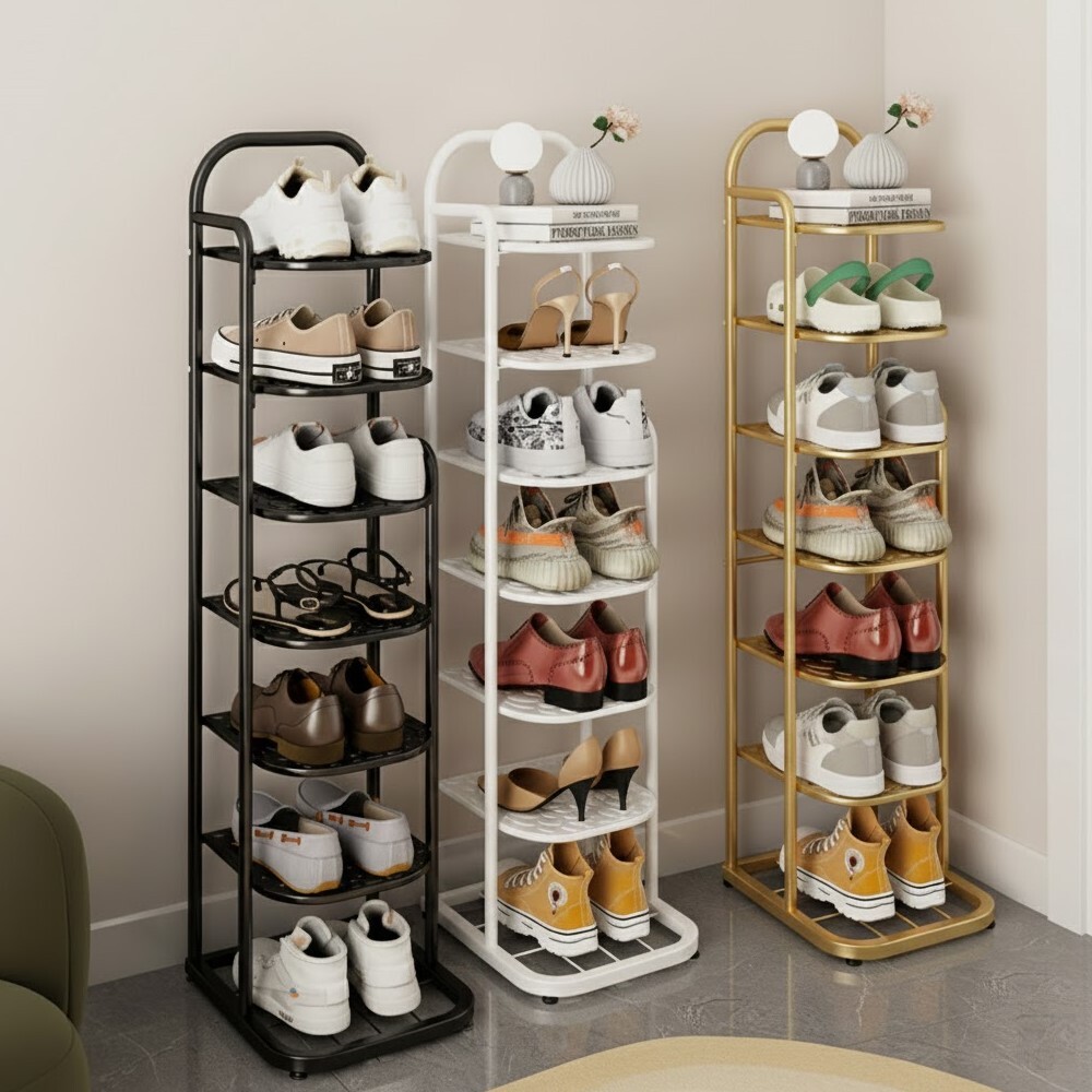 【AOTTO】鐵藝質感七層置物收納鞋架(FT-016)