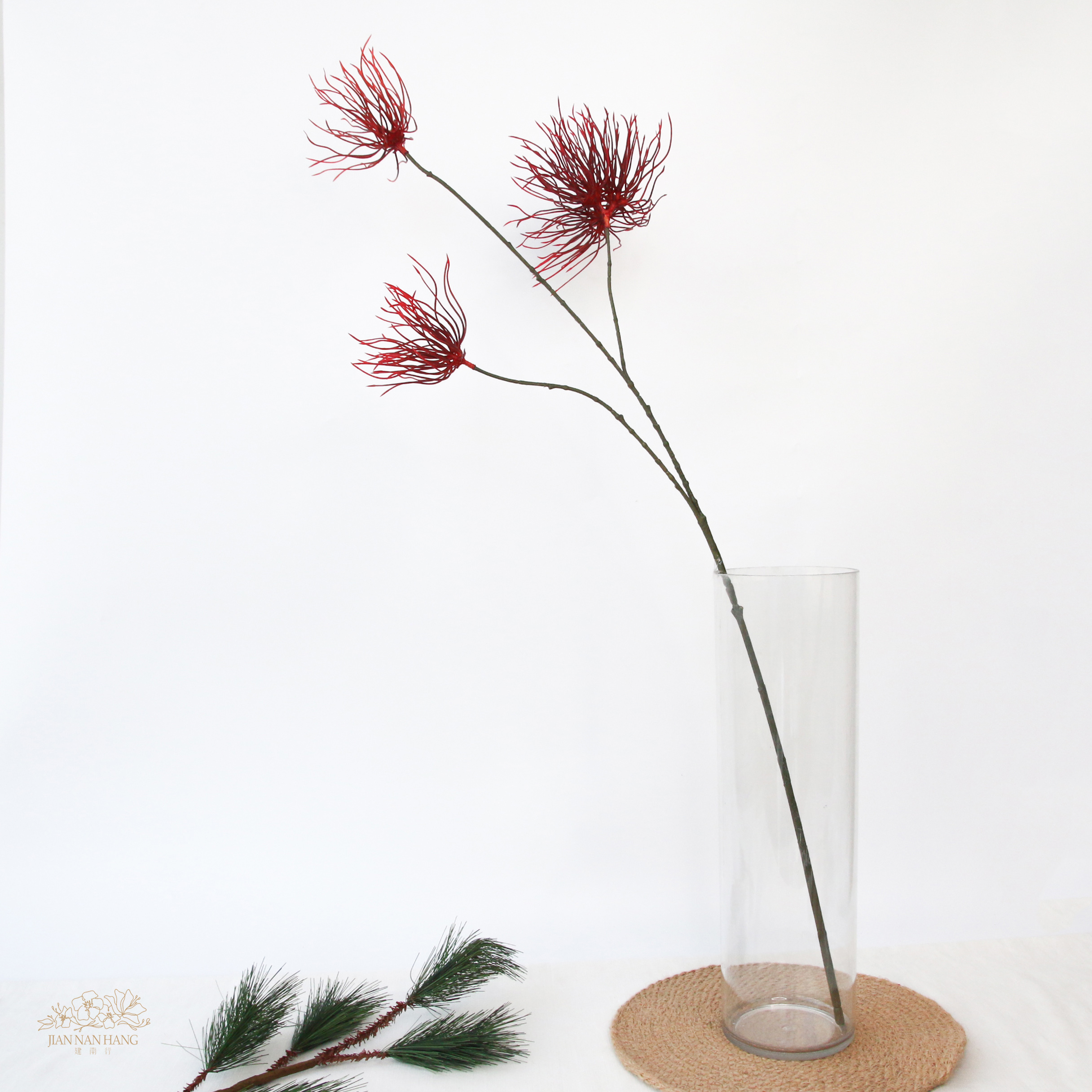 人造花 翠菊  紅