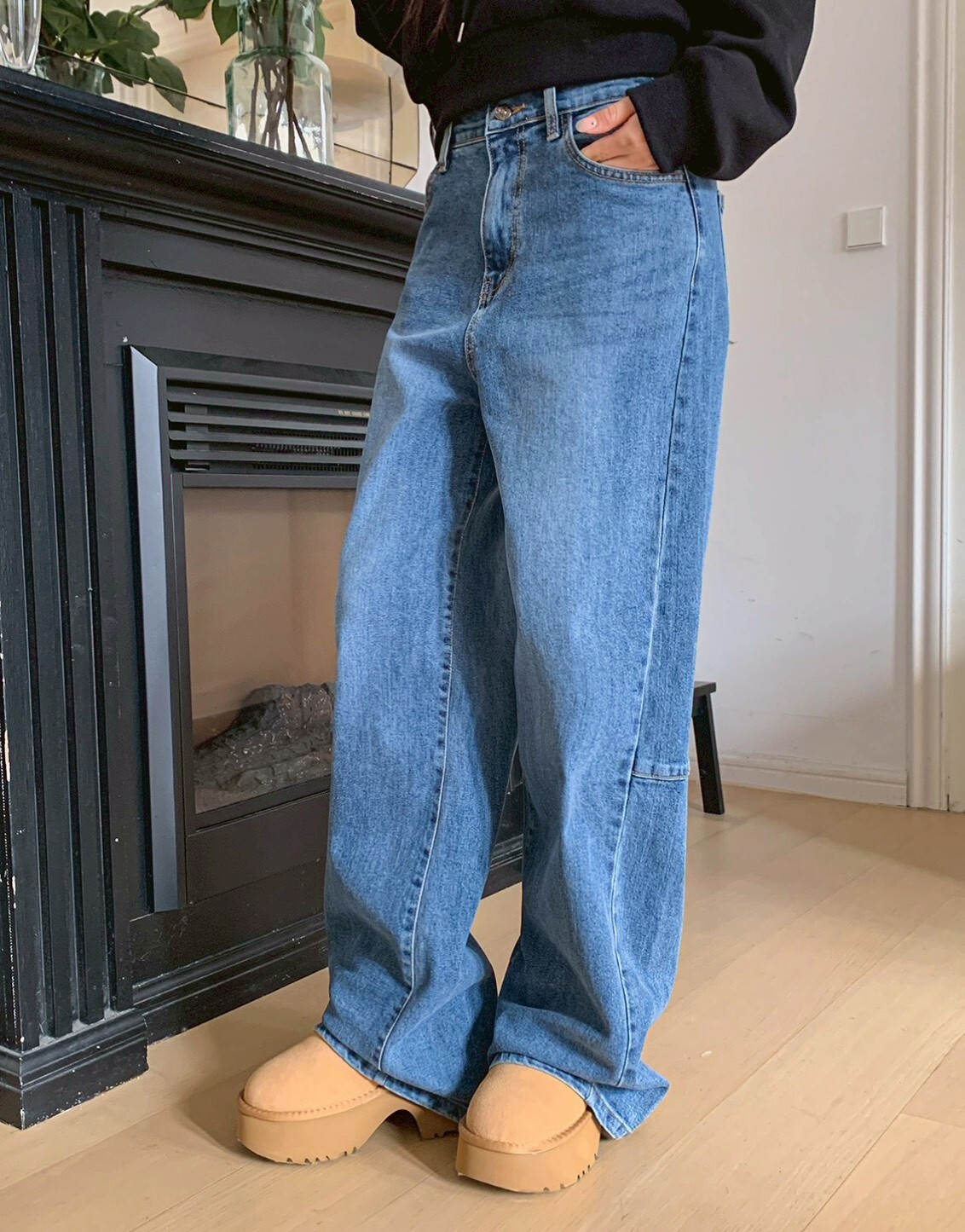 ᴴᴼᵀ ▸▸店長推薦◃◃ 秋冬新款/車線落地寬褲 MANIFEST正韓🇰🇷