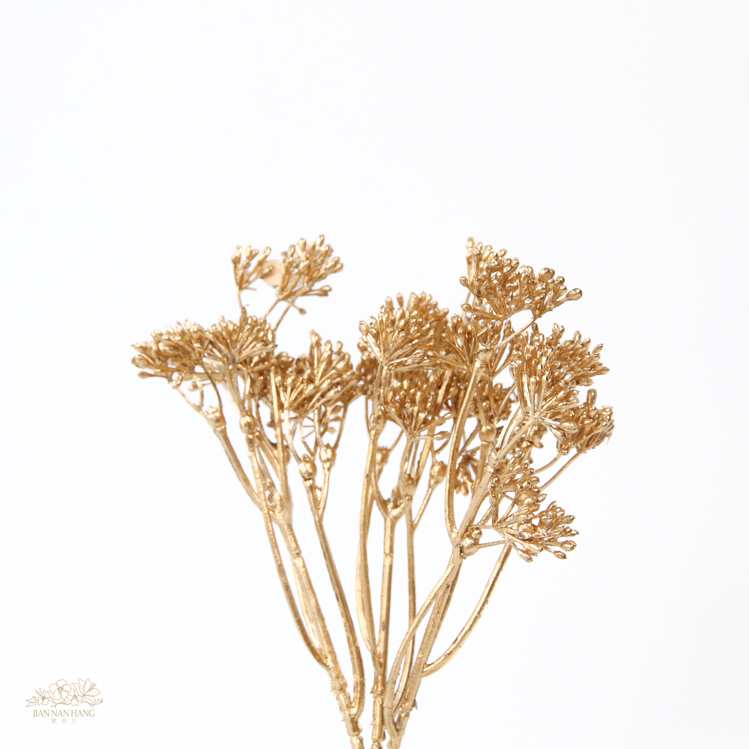 人造果 金屬色漿果束 金色