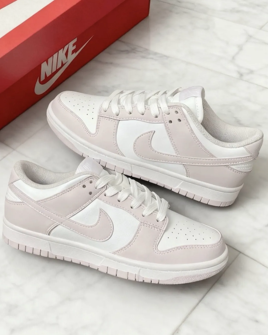 Nike Dunk Low Light Violet 白粉紫 淺紫 皮革 低筒休閒鞋 女款