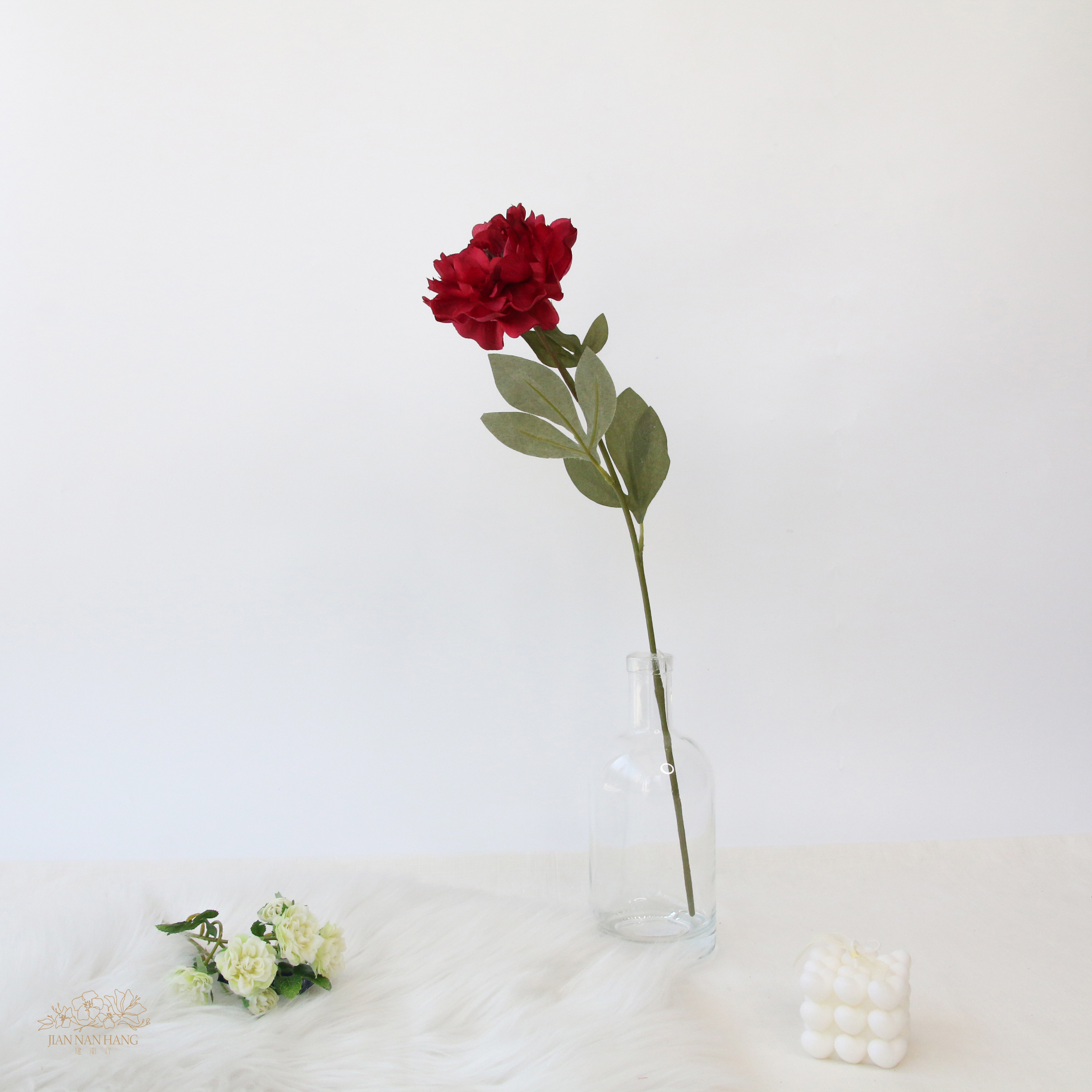 人造花 克萊爾牡丹 桃紅