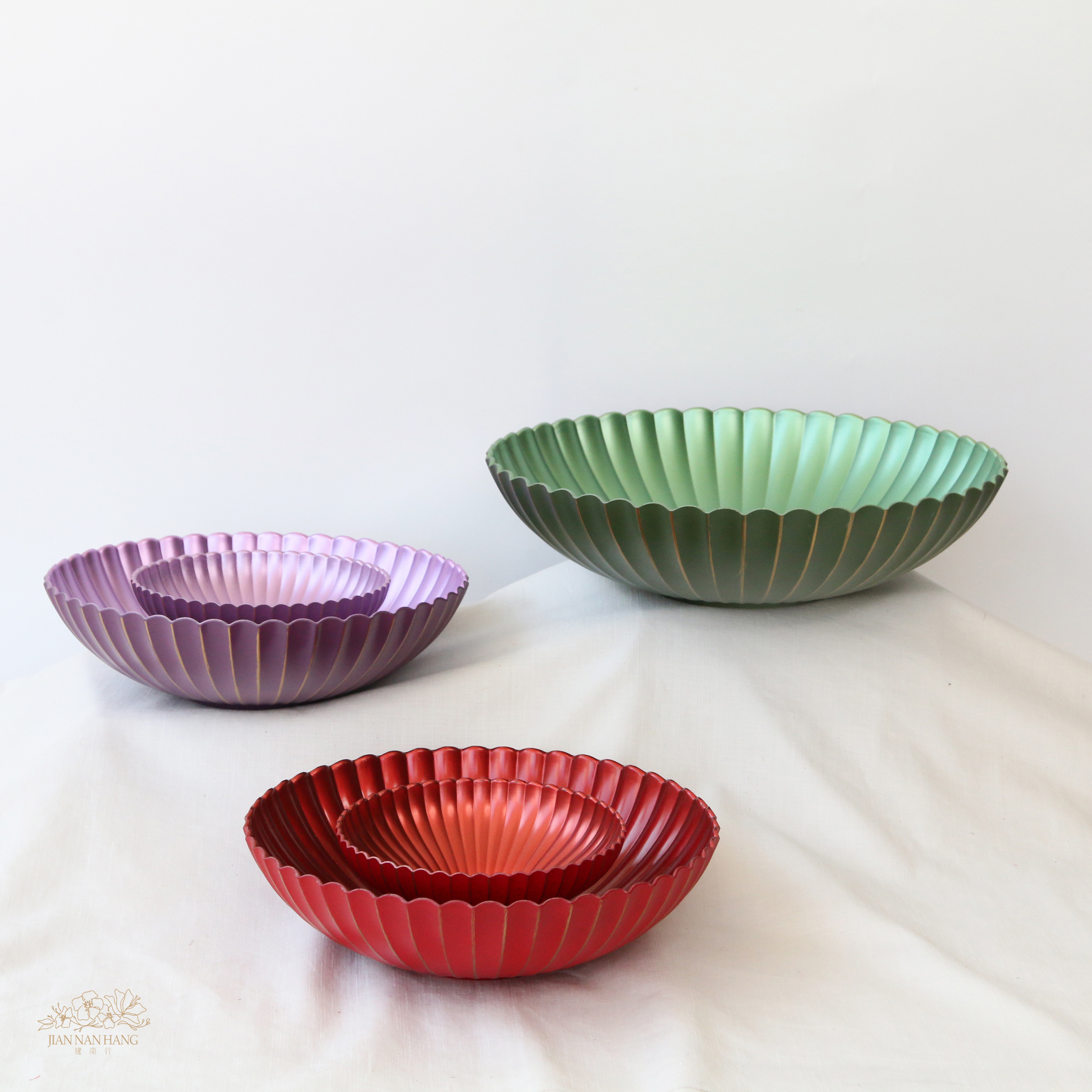 塑膠花器 IKI 球形花盆 大 綠色