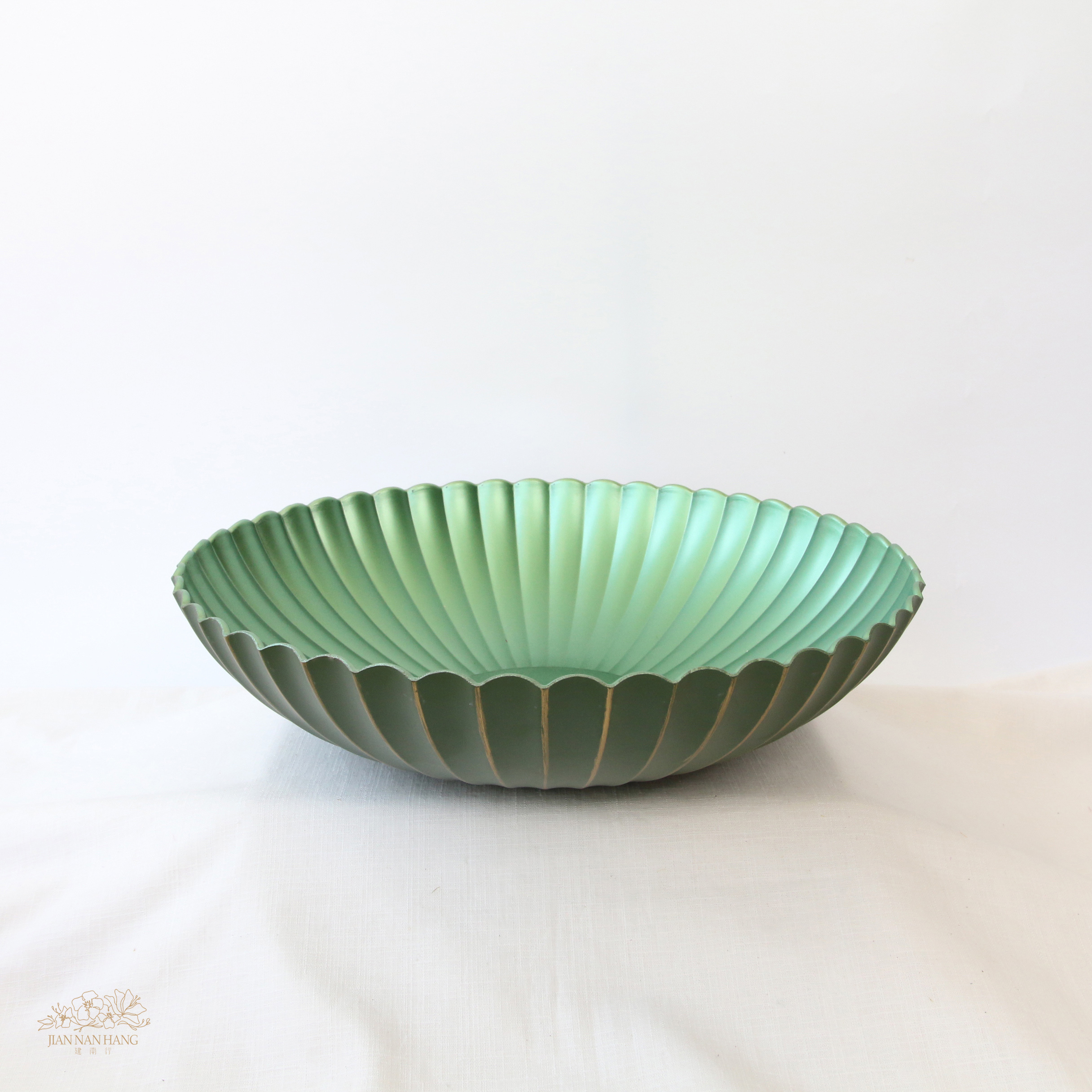 塑膠花器 IKI 球形花盆 大 綠色