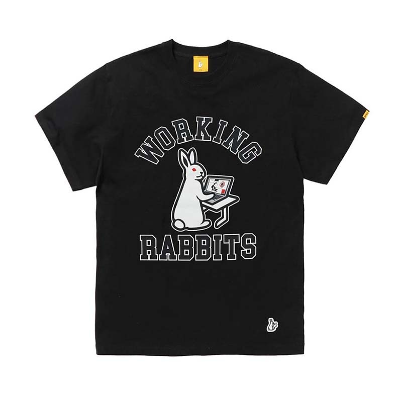 #FR2 WORKING RABBITS 短袖 黑色 FRC4267-BK [台灣現貨]