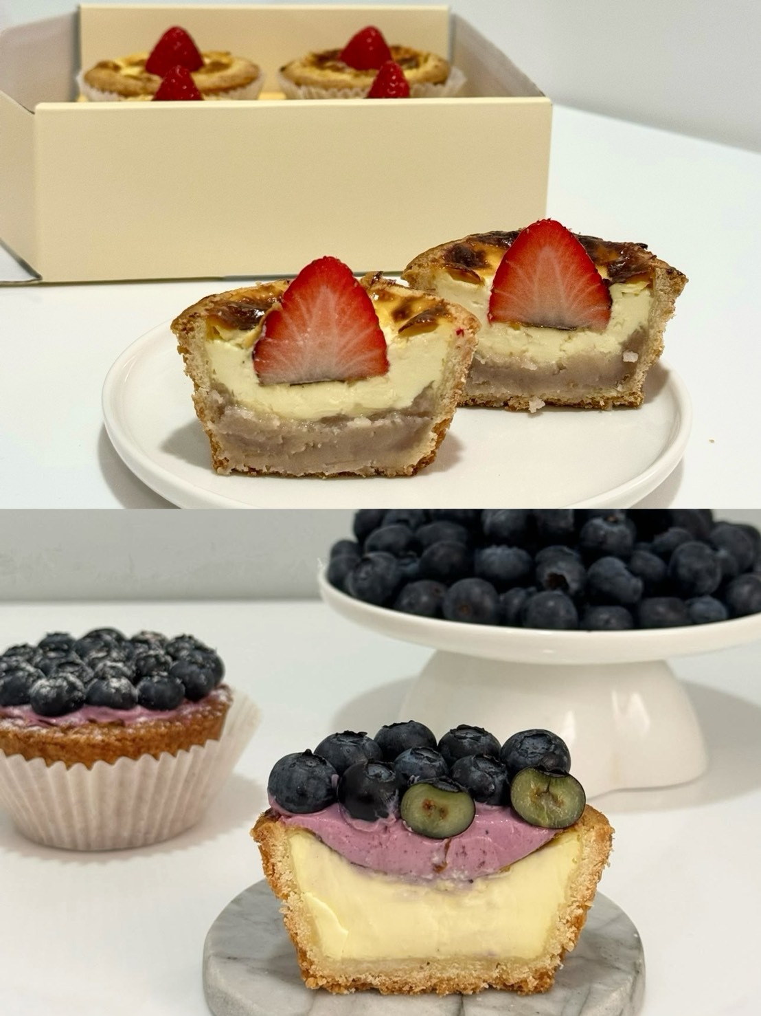 2/11(三)草莓芋泥*2藍莓乳酪*2