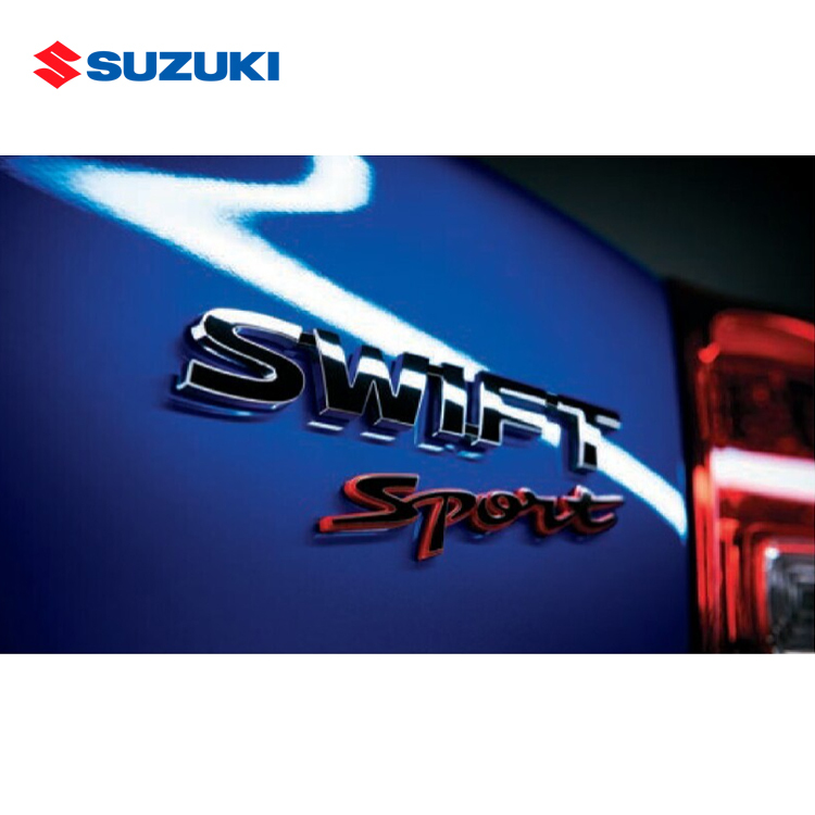 SUZUKI 日本原廠 黑化紅邊SPORT標誌 黑化車標 SWIFT SPORT ZC33S FINAL EDITION
