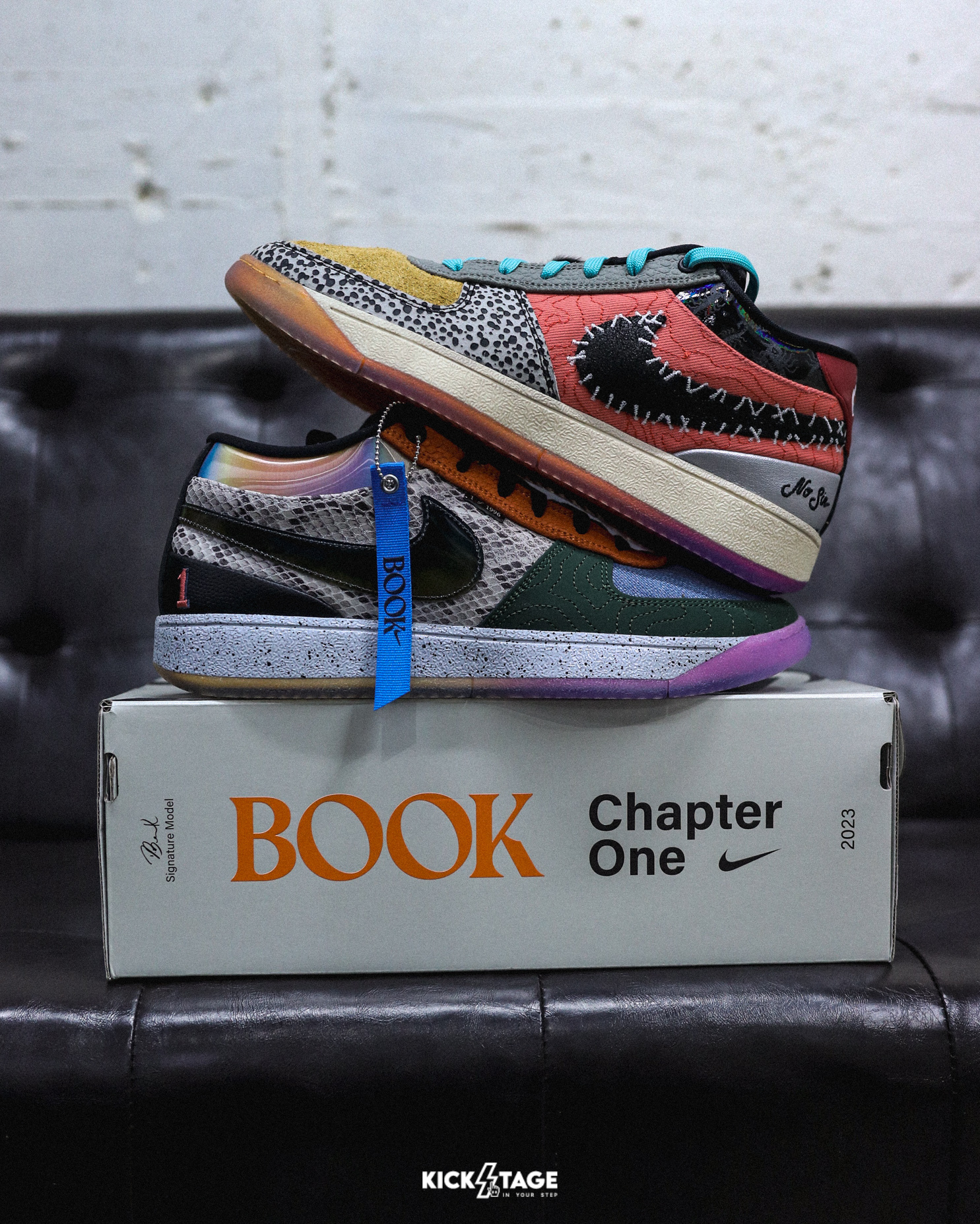 〈限量商品不退換〉男鞋 NIKE BOOK 1 WHAT The 鴛鴦 蛇紋 彩虹 麂皮 拼接 籃球鞋【IH1335-100】