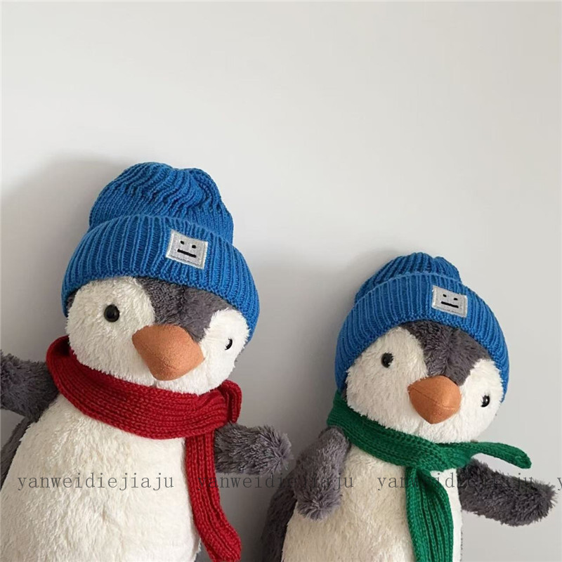 《4824》INS可愛毛帽企鵝玩偶公仔