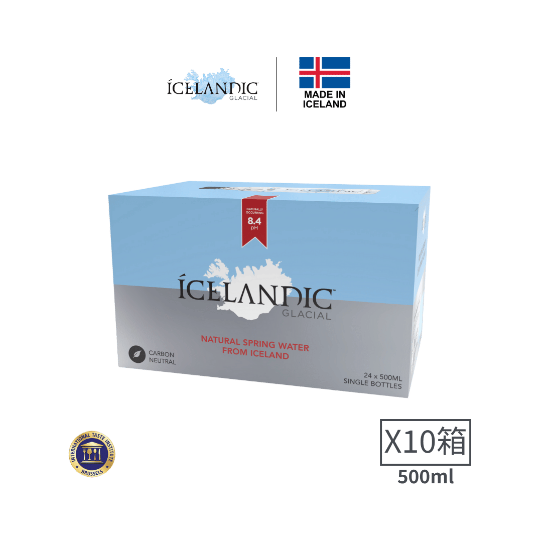 【10箱】冰島冰川純淨水 - 500ml