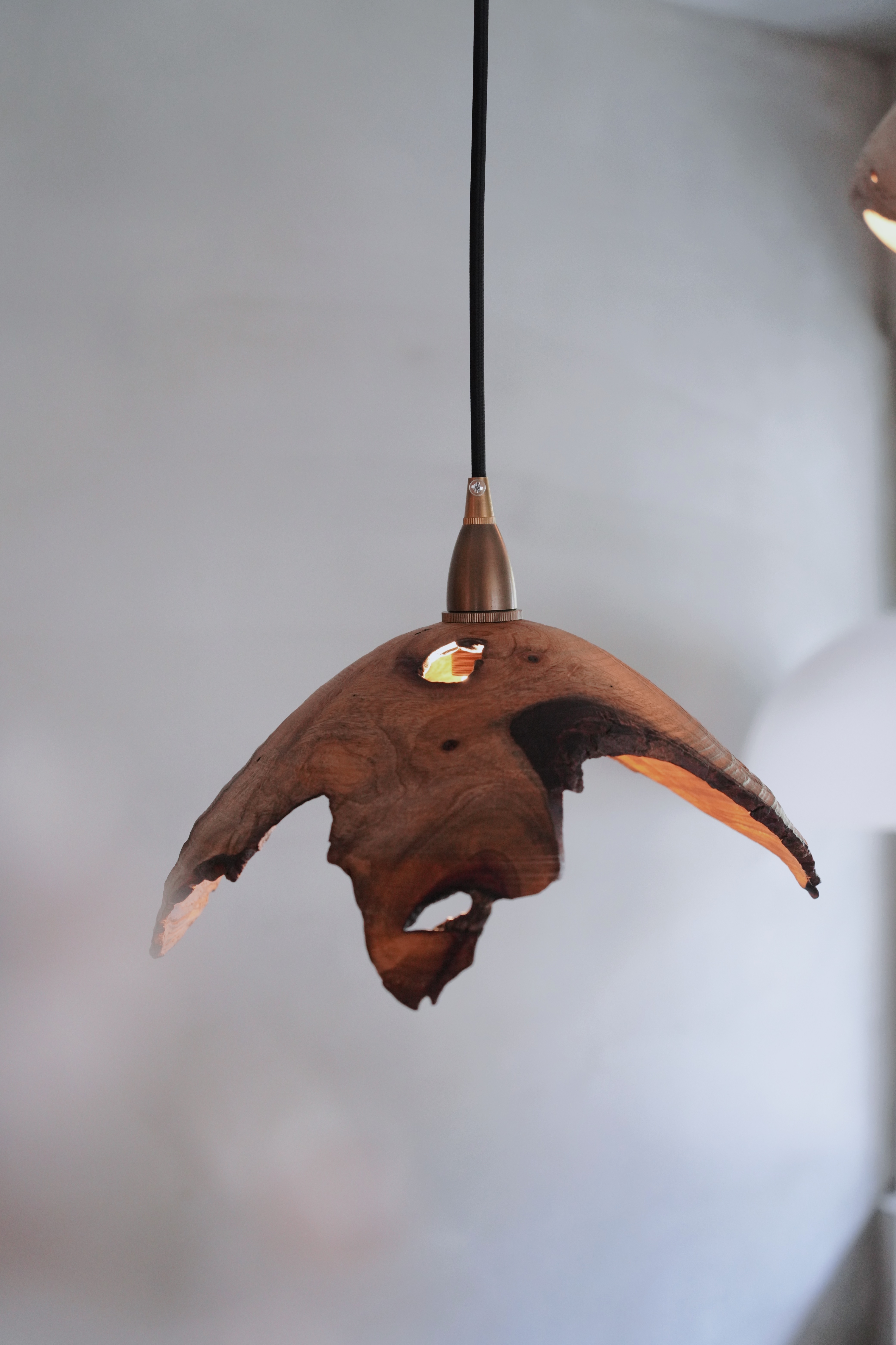 隙｜拾未木作個展｜L  翅果 03 | 桃花心木吊燈