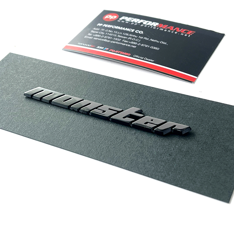 MONSTER SPORT 立體鋁牌貼紙 金屬銘牌 標誌