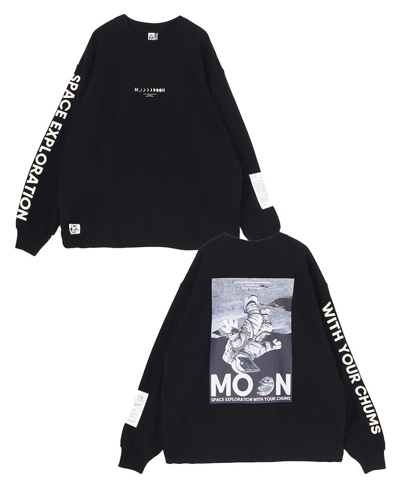Chums - 男裝 Space Booby Moon Brushed長袖T恤 CH01-2634