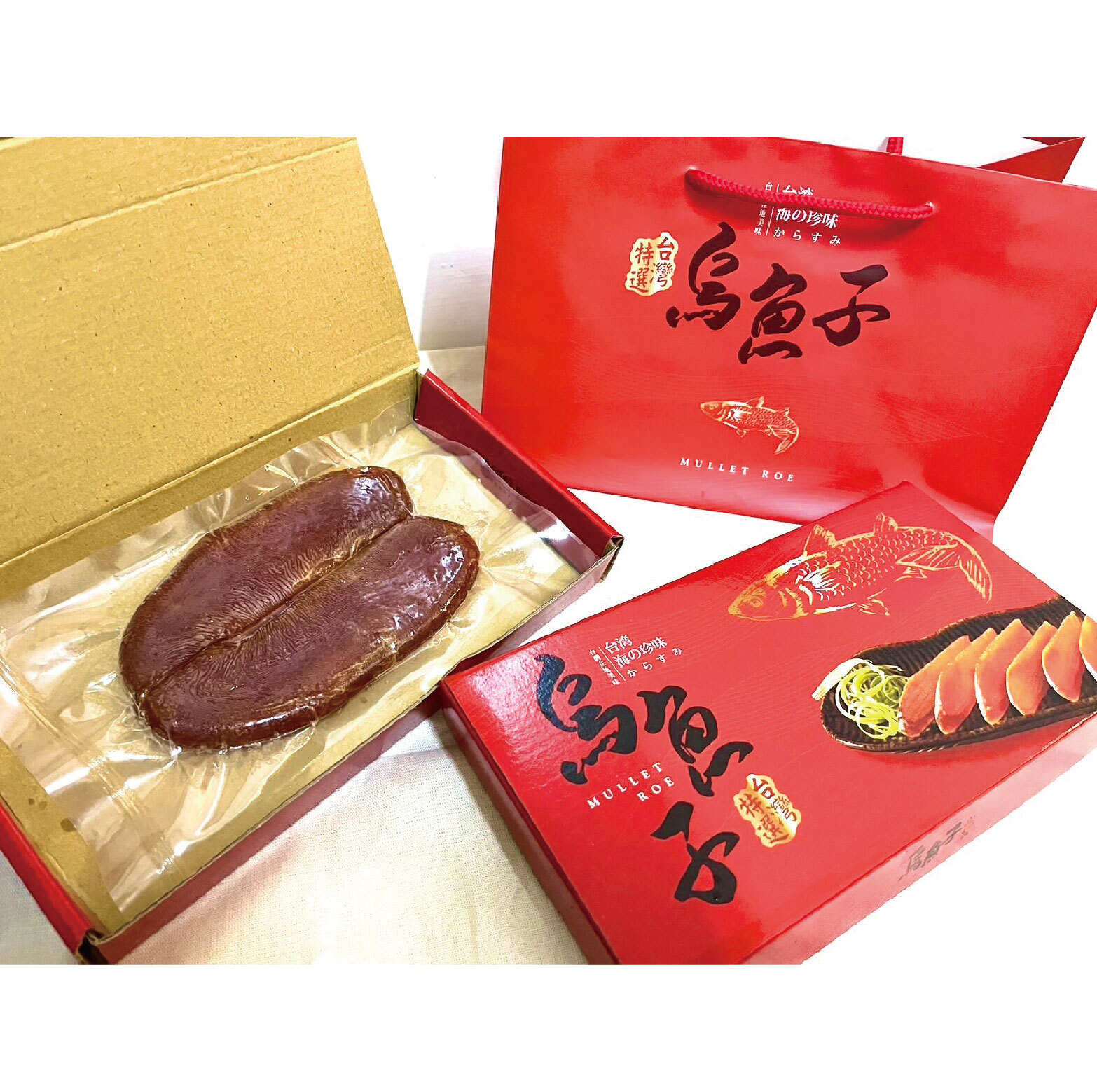 台中院｜口湖嚴選・整片野生烏魚子(4兩裝)