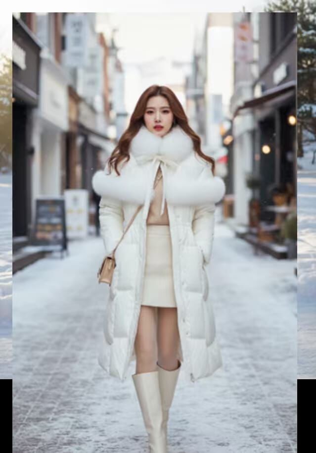 H05  韓風長羽絨70%鴨絨    30%鵝絨 胸S40 M42 L44 長40 $1299 MADE IN KOREA