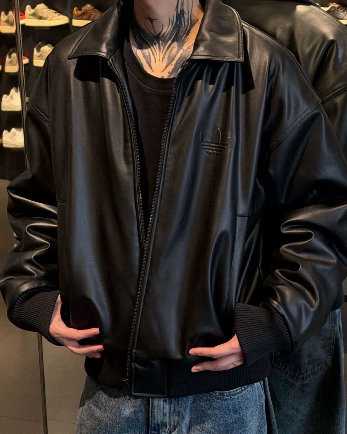 ADIDAS SHERPA FW25 加絨 皮外套 二色