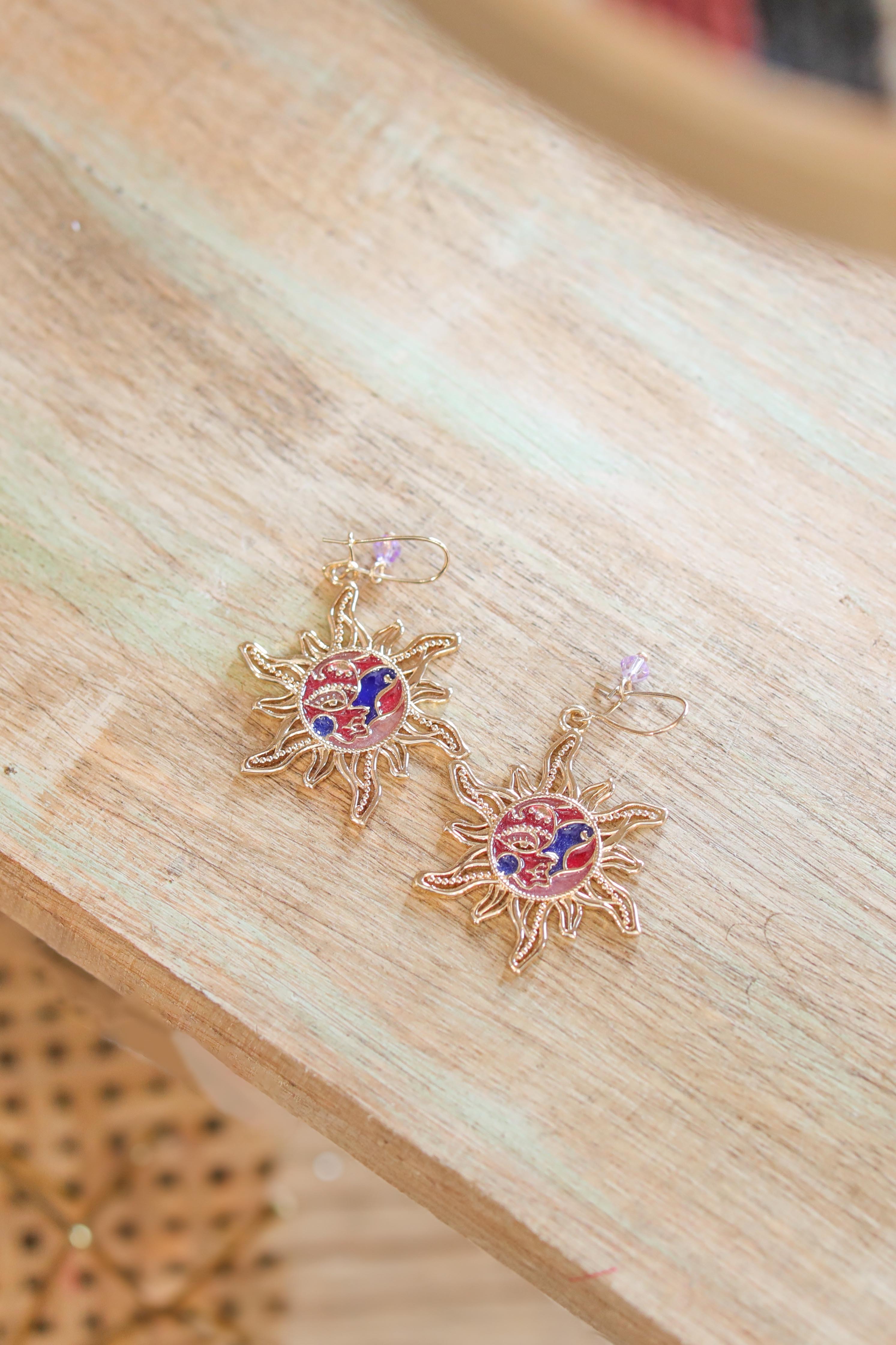 Amina earrings sun - CSOZ4202 (1222)