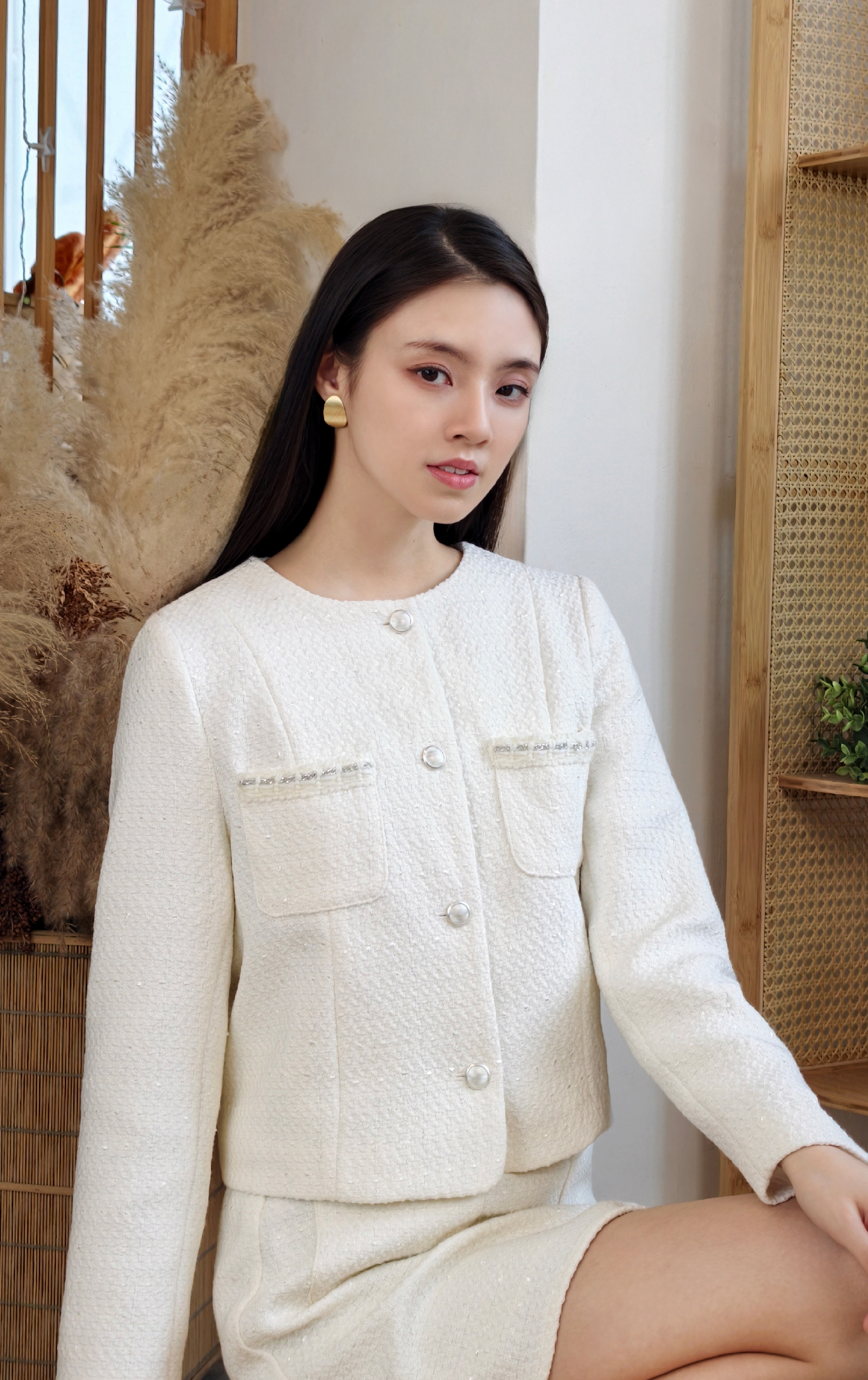 小香風針織外套 JK0924