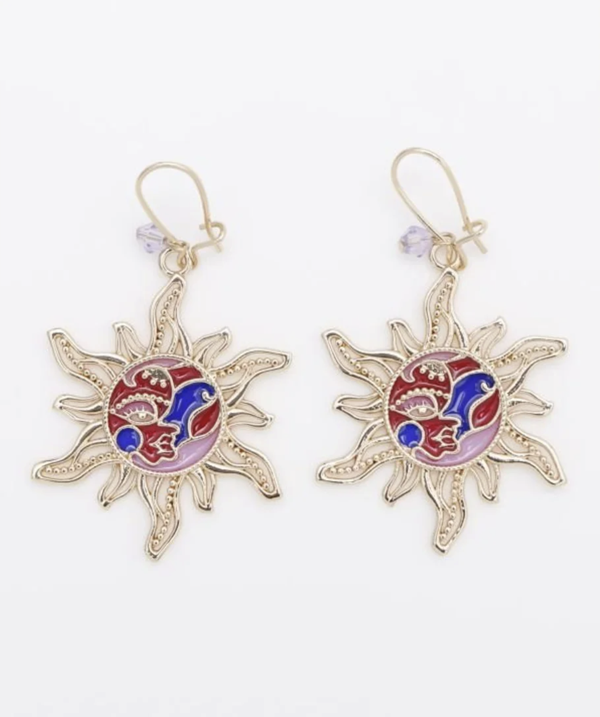 Amina 樹脂玻璃日月耳環 - CSOZ4202 (1222)