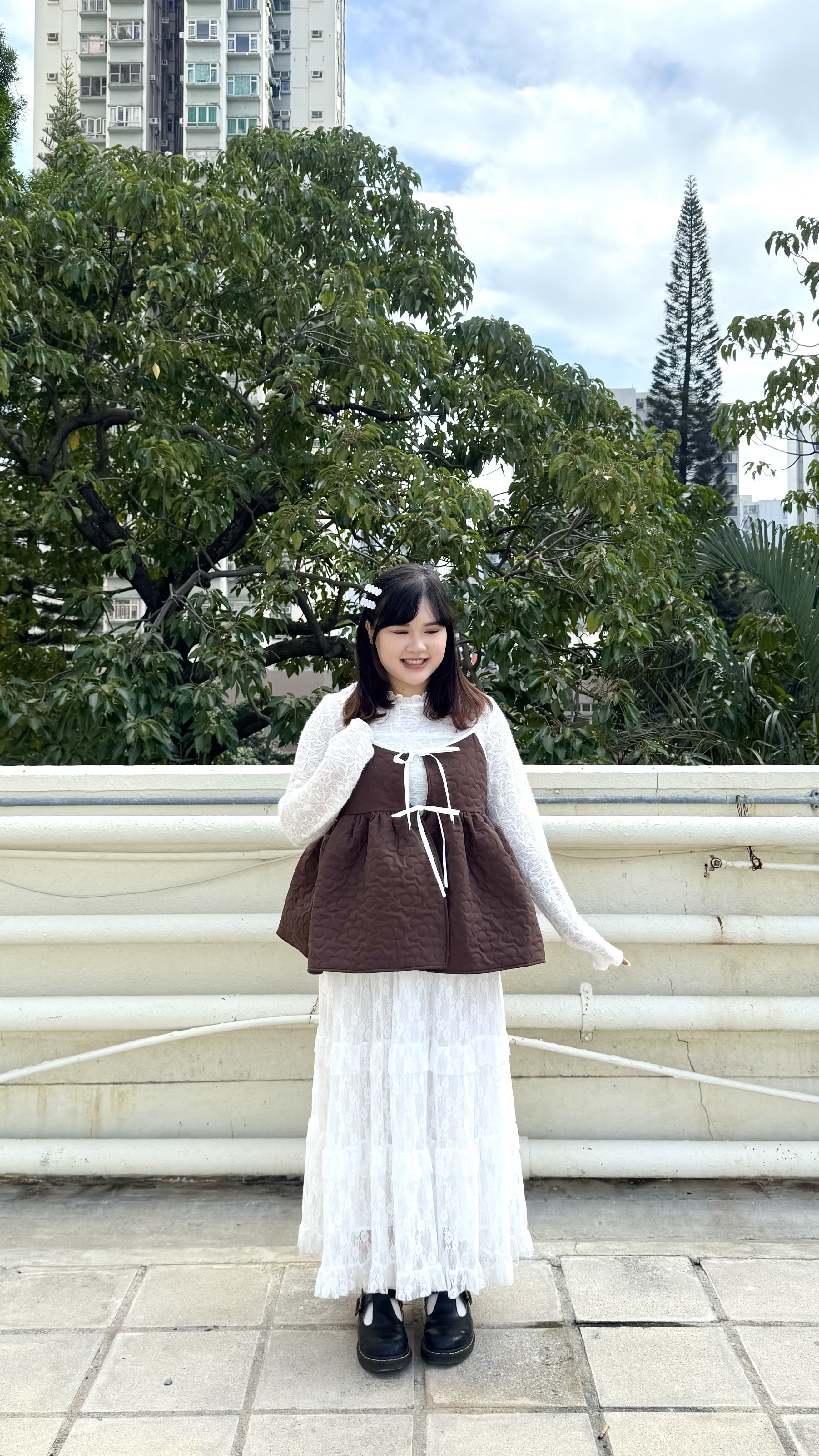 花花綁帶拼色吊帶外搭