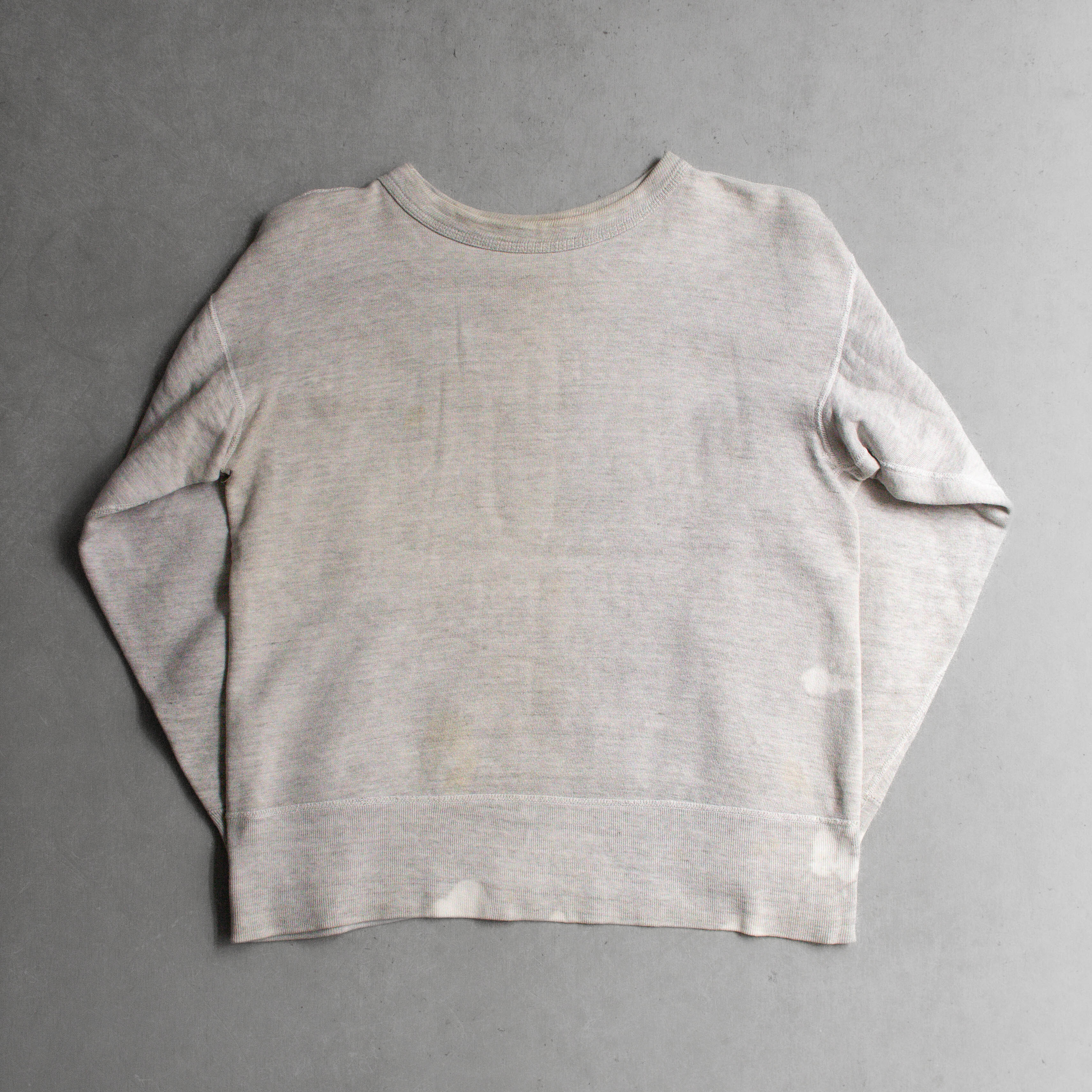 50-60S SINGLE V SWEATSHIRT 美國 前V 素面 灰色 長袖 大學T A