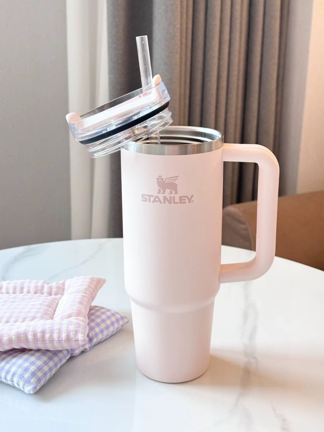 STANLEY 櫻花粉 雙飲口 吸管杯 887ML