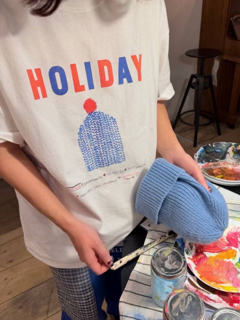 輕鬆穿出假日感的日常洗水棉T