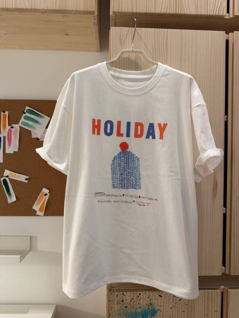 輕鬆穿出假日感的日常洗水棉T