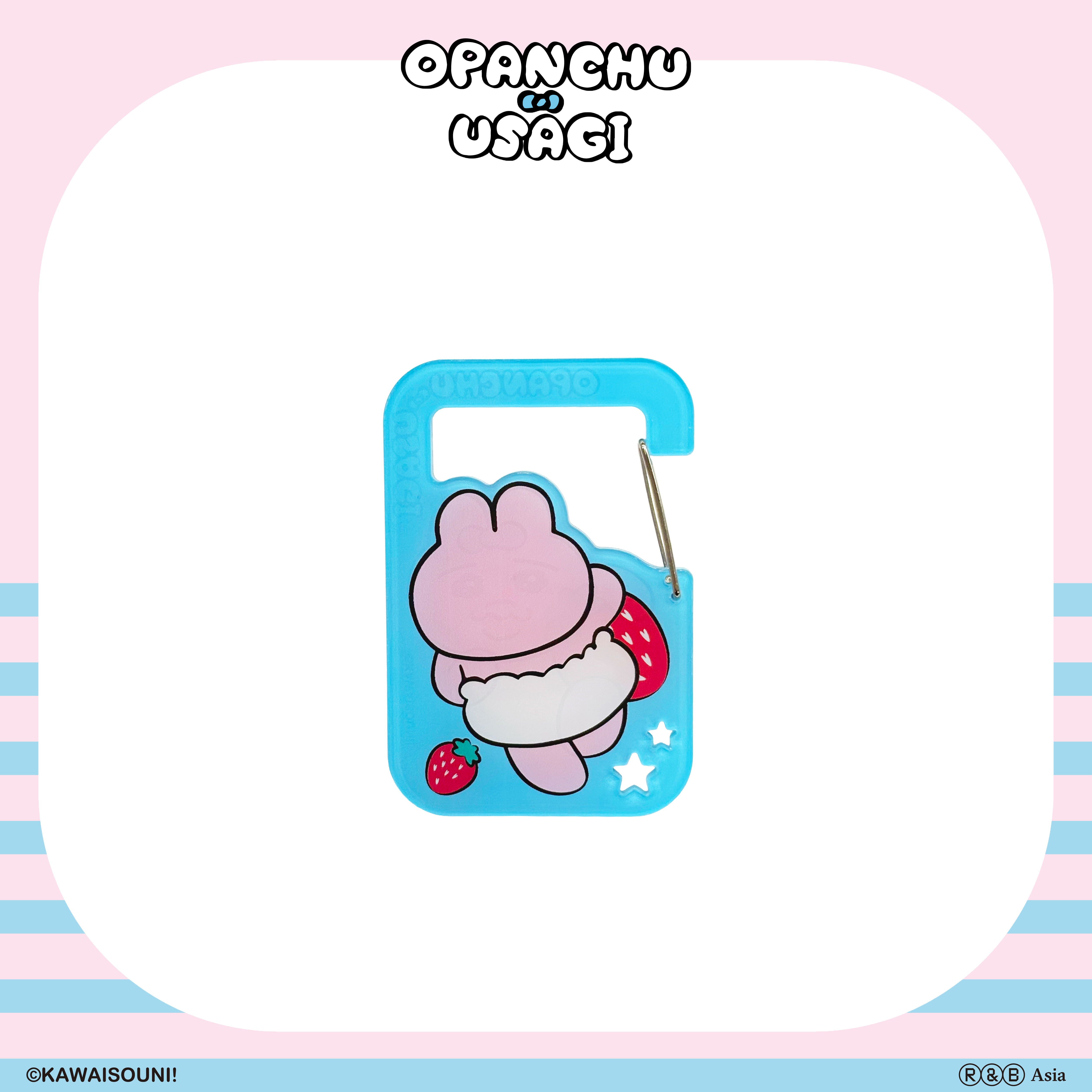 【預購】Opanchu Usagi 褲褲兔-壓克力金屬扣吊飾-奔跑