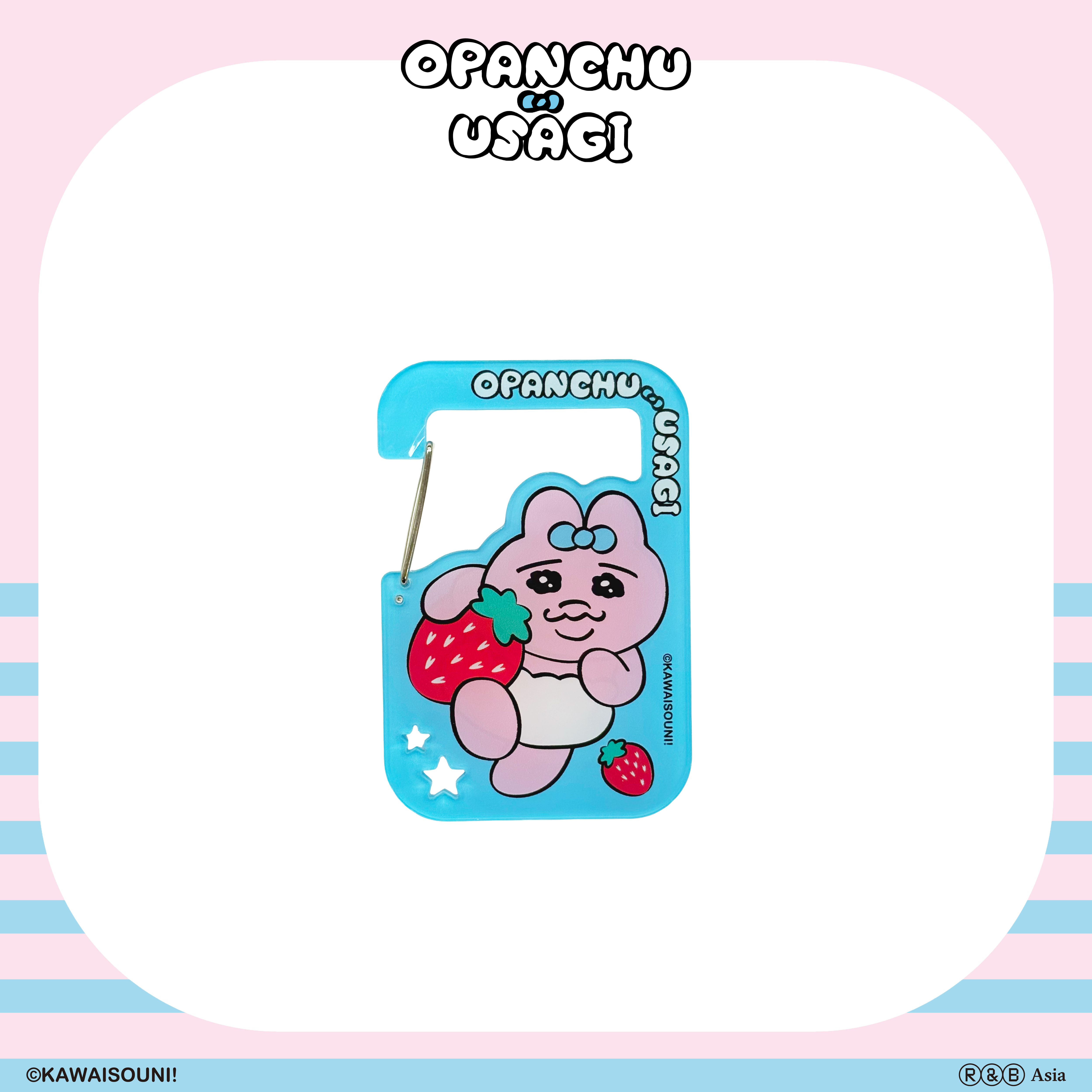 【預購】Opanchu Usagi 褲褲兔-壓克力金屬扣吊飾-奔跑