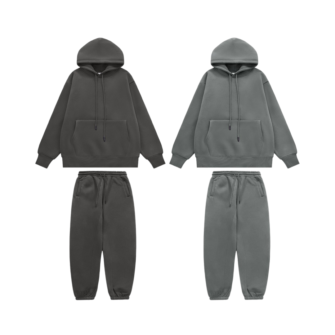 美式厚磅寬鬆棉質套裝