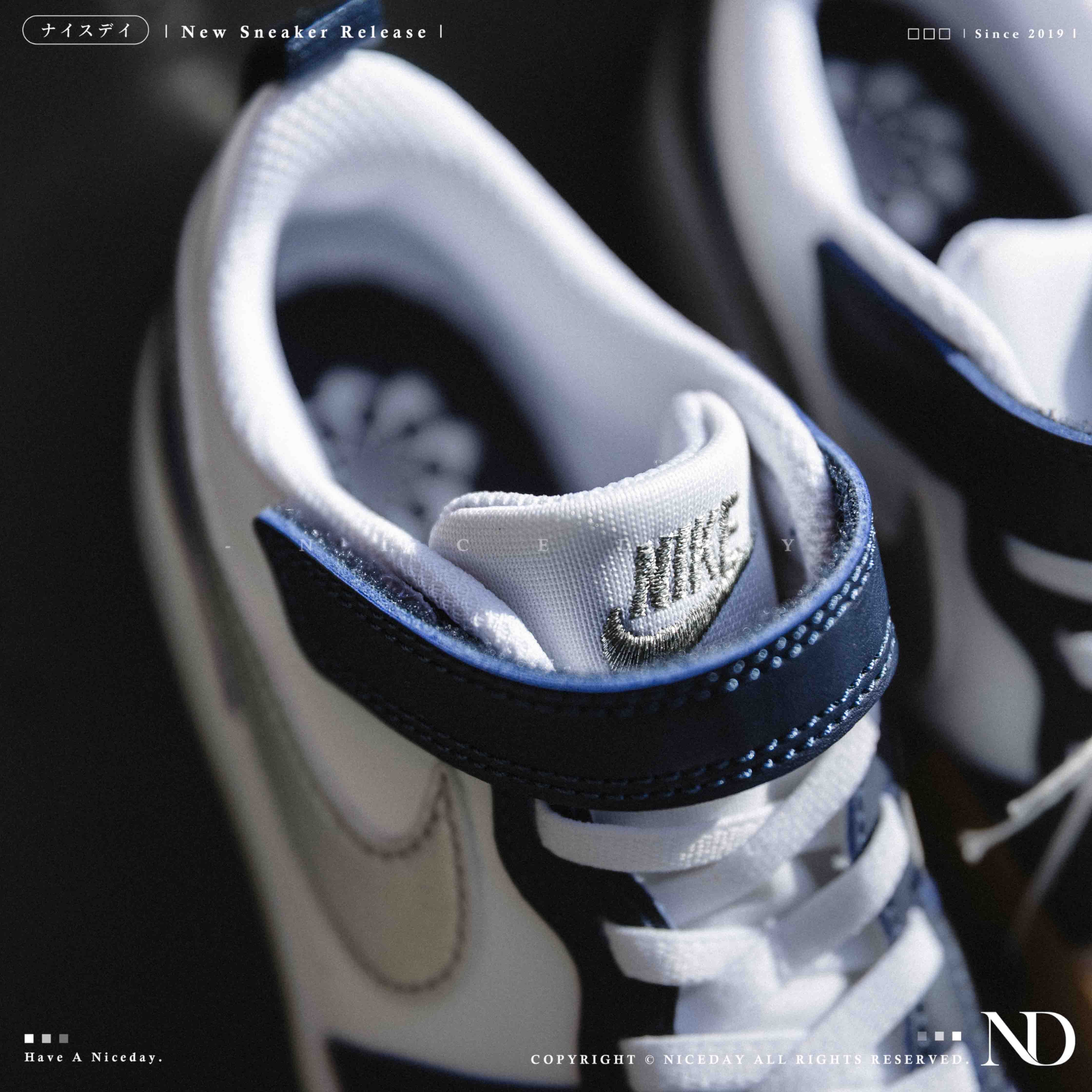 NICEDAY 現貨 Nike Court Borough Low 中童 童鞋 藍銀 海軍藍 魔鬼氈 DV5457-135