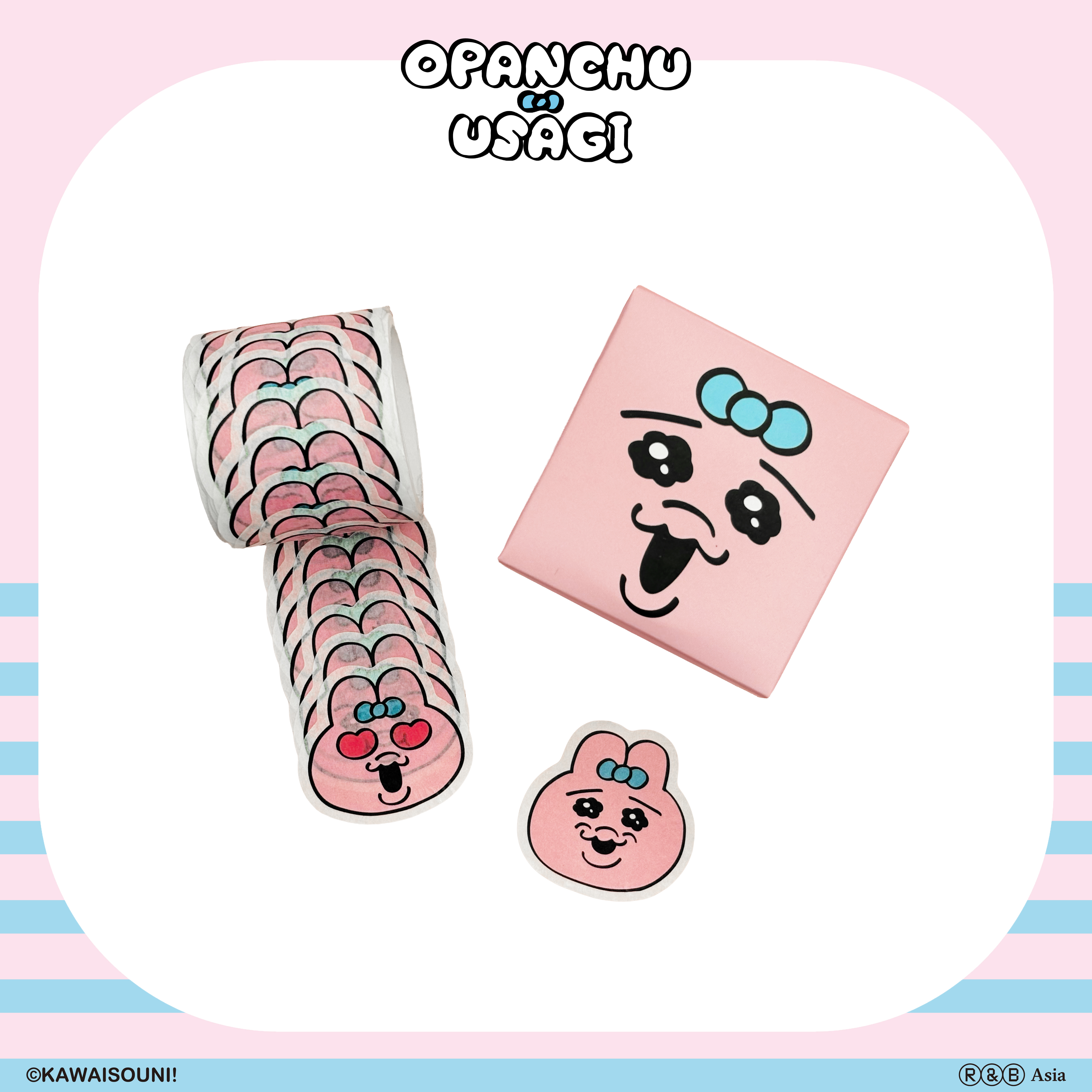 【預購】Opanchu Usagi 褲褲兔-全斷式紙膠帶-表情