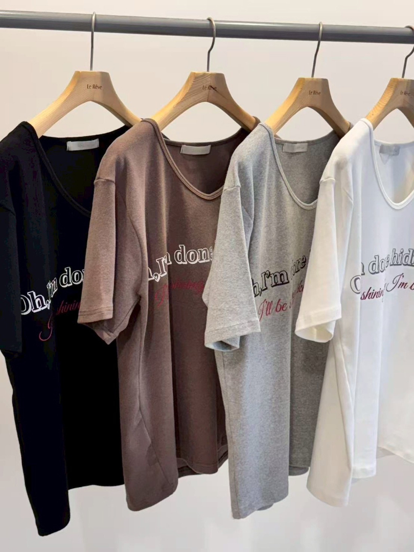 厚磅棉質超彈力小V領★耐穿不軟塌的棉Ｔ⚡年後預購⚡