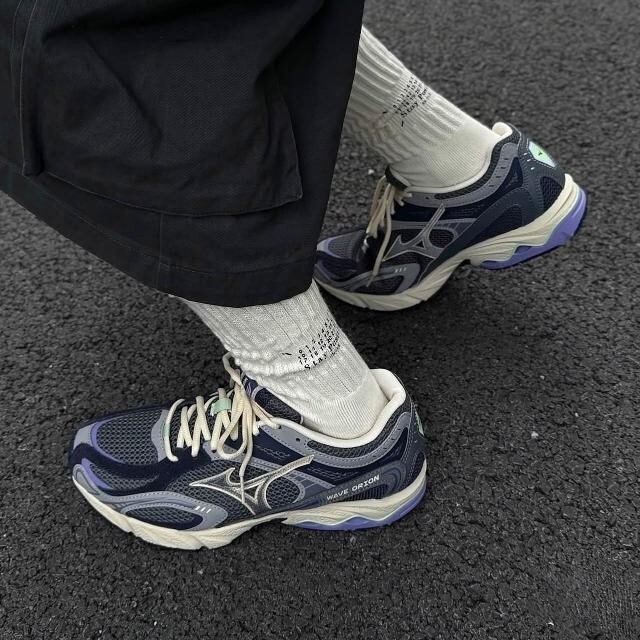 MIZUNO 美津濃 Wave Orion  復古灰藍紫