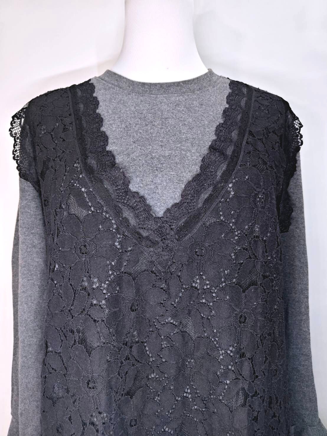 韓系假兩件層次感長版連身裙 C42