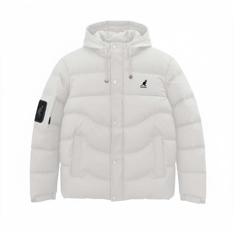 KANGOL 中性科技保暖外套 白灰 男女 65551440-09 [台灣現貨]