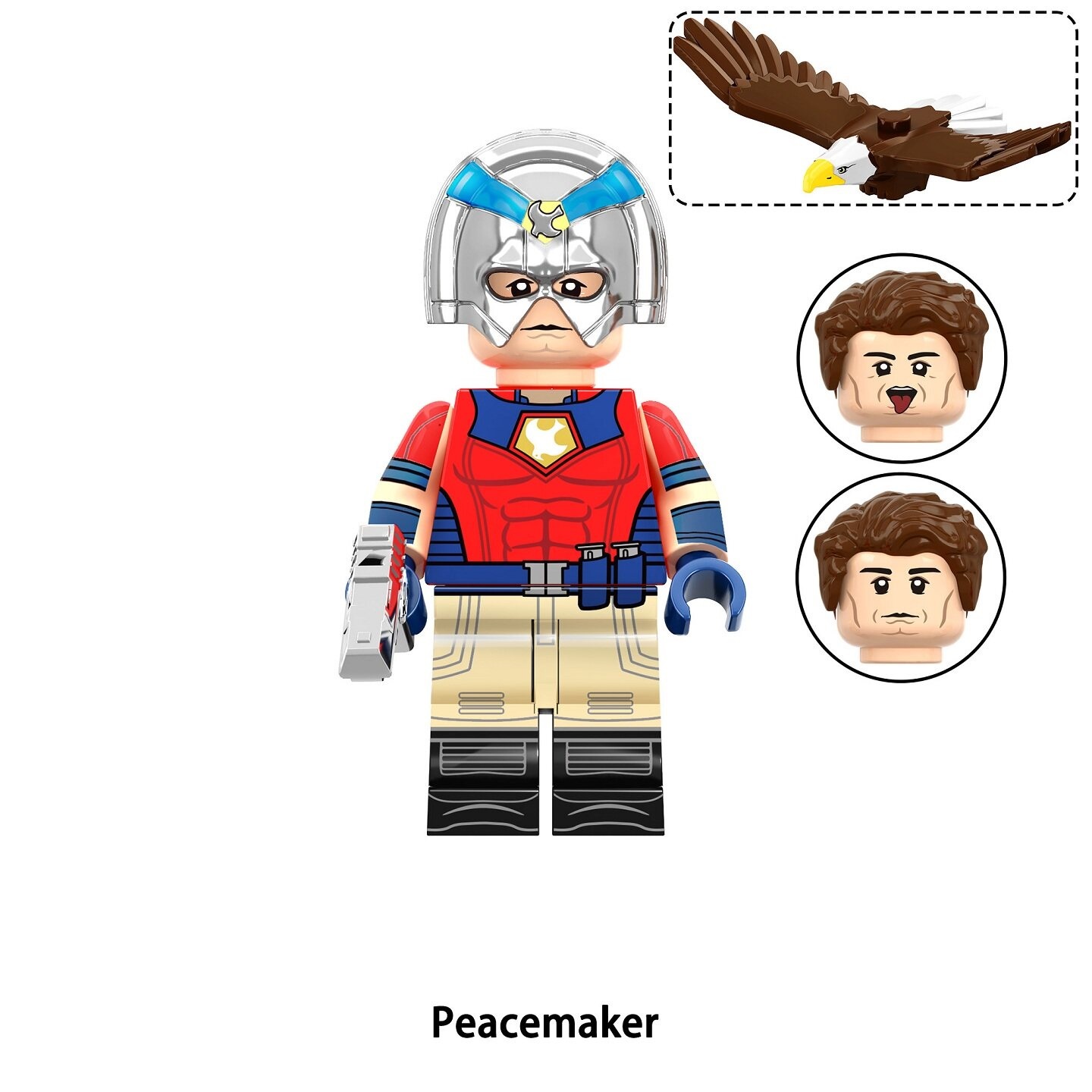 Peacemaker Suicide Squad Custom Minifigures Minifigs fit Lego RZL007 R033