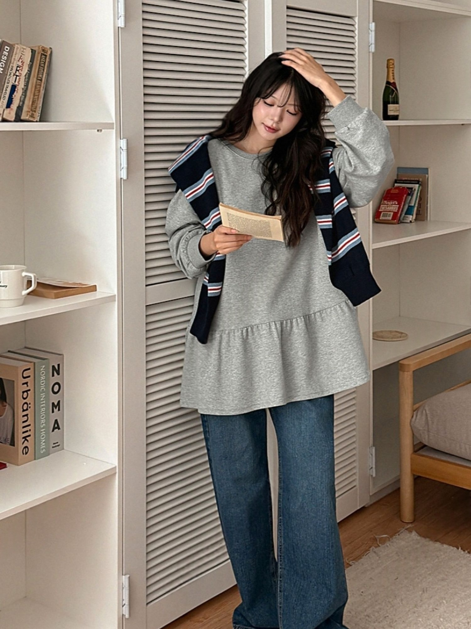 THankus Collection 法式細條紋針織情侶外套 多色細節實拍 5