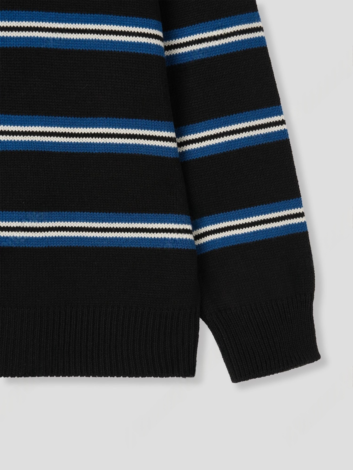 THankus Collection 法式細條紋針織情侶外套 多色細節實拍 14