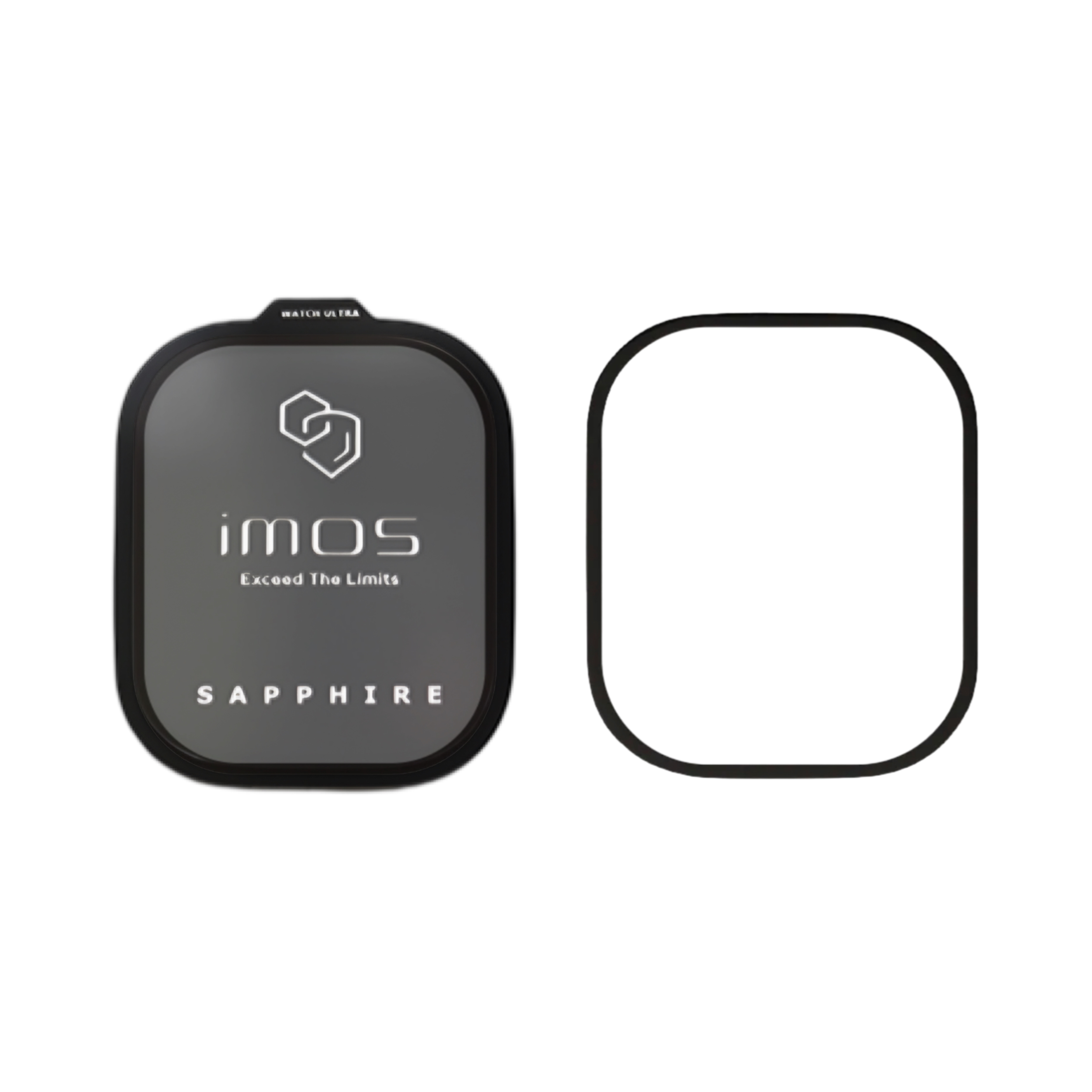 IMOS Apple Watch Ultra 1/2/3 藍寶石鋁合金框保護貼