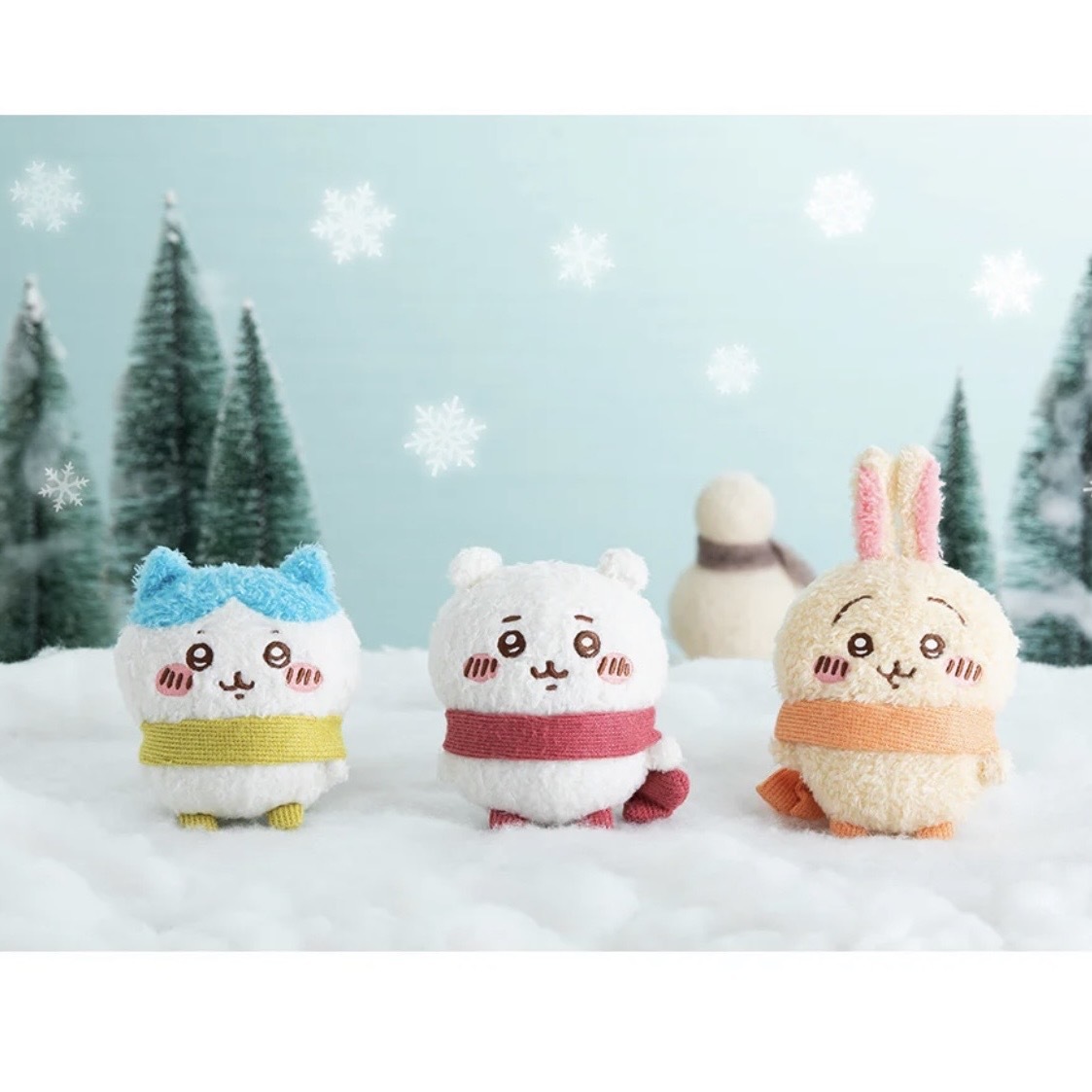 CHIIKAWA 吉伊卡哇 冬日圍巾系列 暖暖 吊飾 絨毛玩具 日本代購