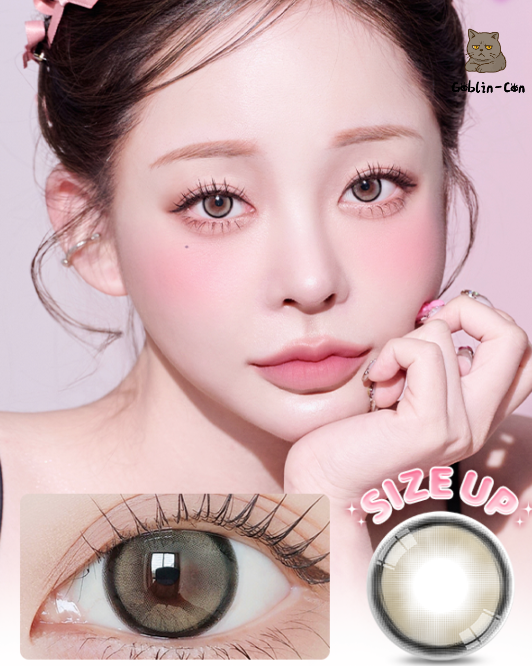 [14.0mm] LensVery Silhouette 3 Mega 1 Day Beige Brown｜日拋彩妝隱形眼鏡｜每盒10片