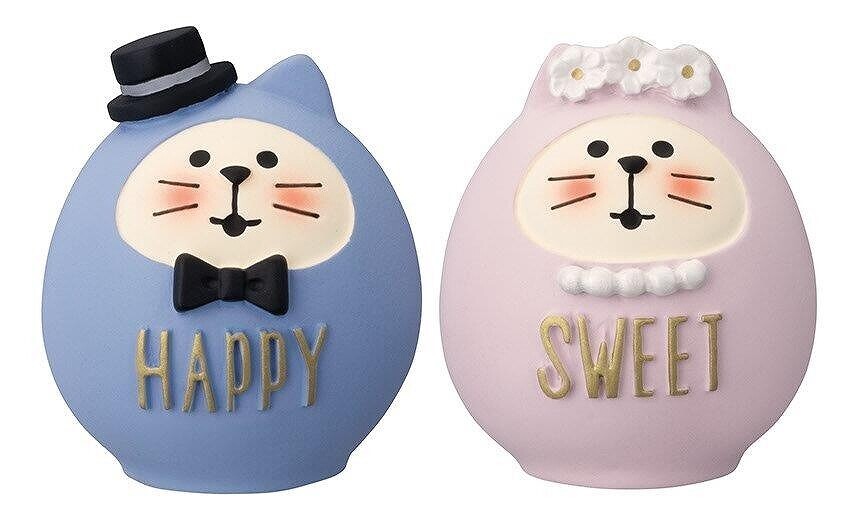 Concombre | 一對達摩喵 公仔