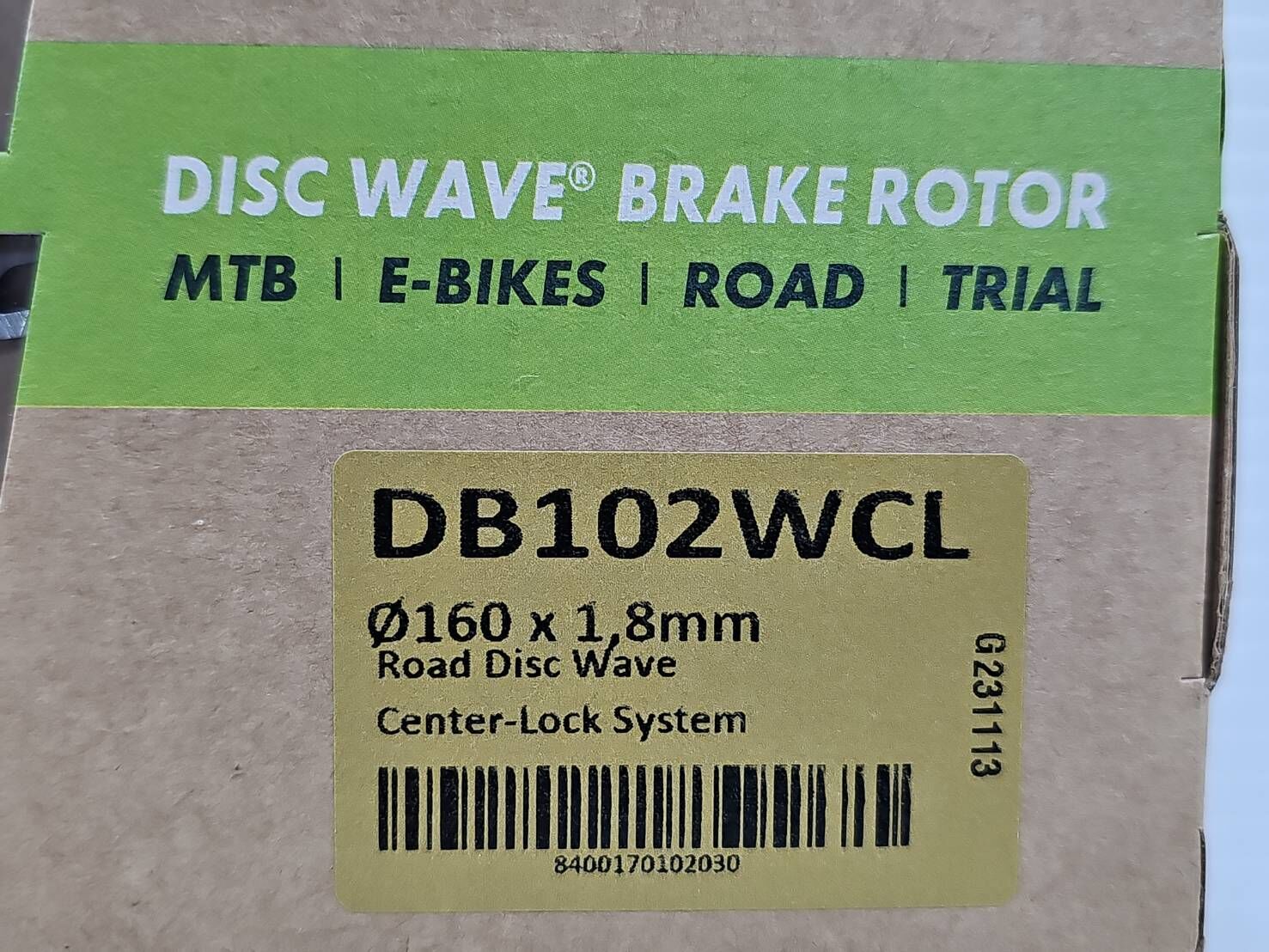 GALFER DB102WCL CENTER-LOCK 160mm 中鎖式碟盤 中心鎖入式碟盤 重量:98g 厚度1.8mm