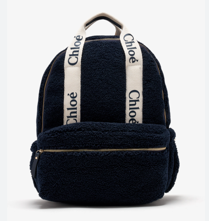 1LN1223-001 CHLOE KIDS Logo-Embroidered Rucksack #C20687-859 (B-BR-E)