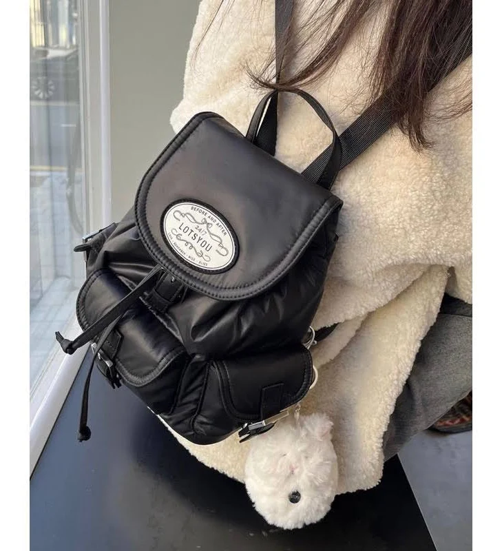 🇰🇷韓國【Jennie同款】Lotsyou Nostalgia Chubby Backpack 尼龍小背包